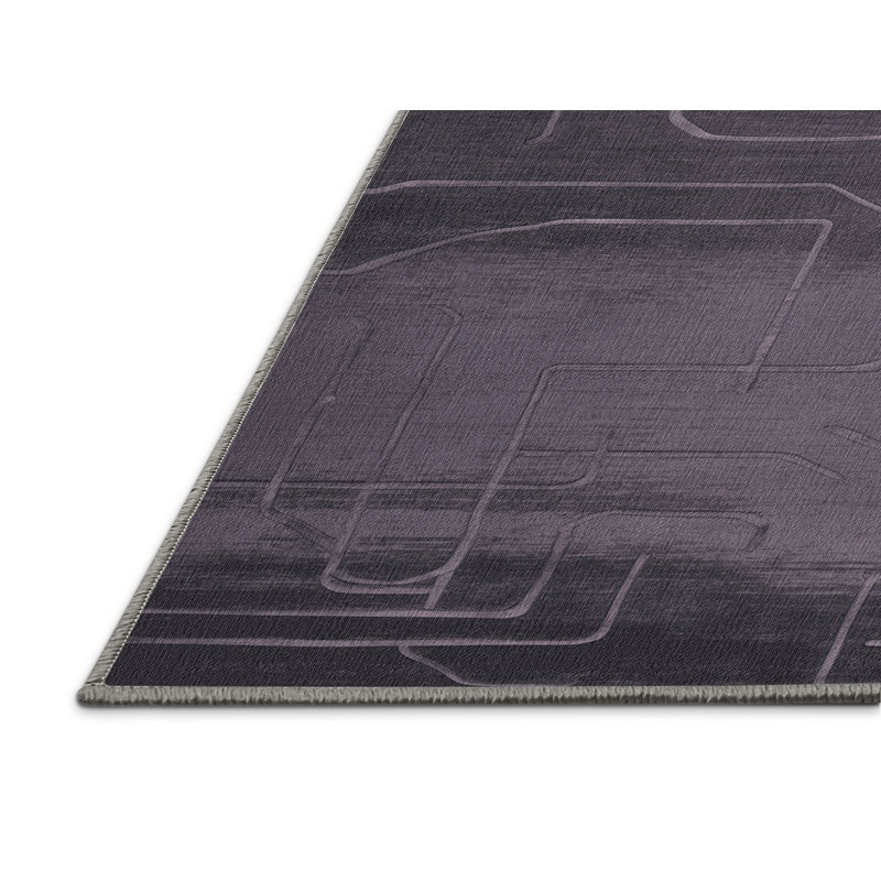 Tapis mauve lavable à la machine, Tapis de couloir 2 pi x 4 pi