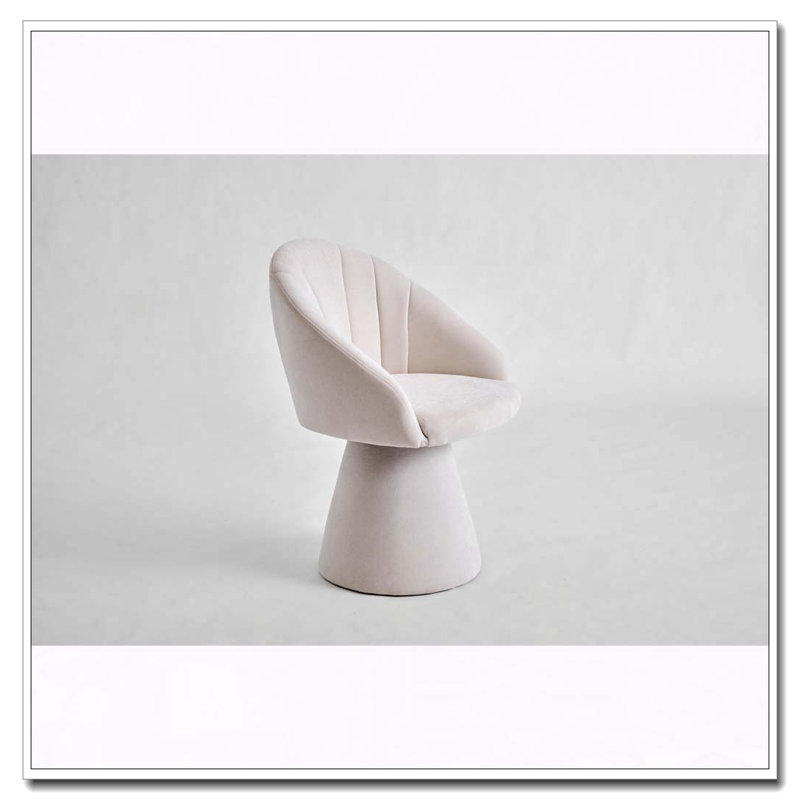 Fauteuil pivotant en chenille, Beige