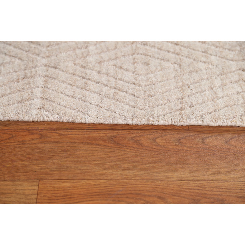 Trellis Wool Gabbeh Area Rug 5x8