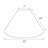 14 in. H Linen Empire Lamp Shade