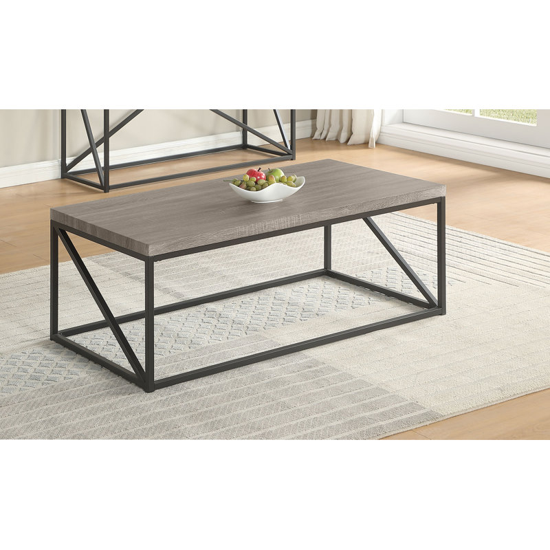 Table basse Mckay, Gris clair