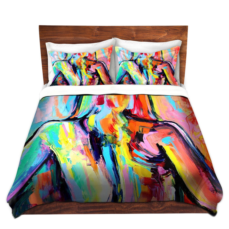 Abstract Duvet Cover, 1 King Duvet Cover + 2 King Shams