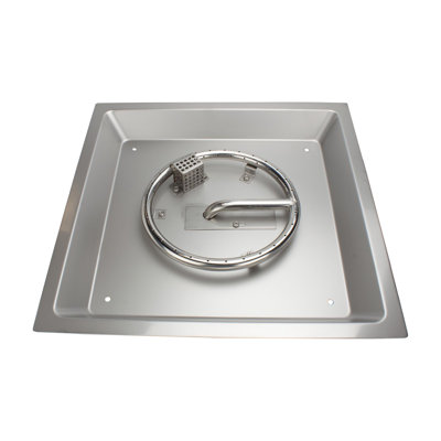 Ensemble de brûleur de foyer carré certifié CSA, acier inoxydable, propane