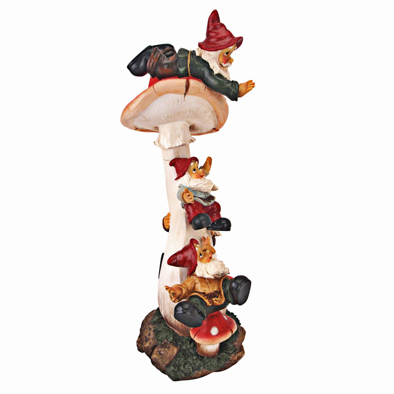 Statue folie de champignon nain de jardin