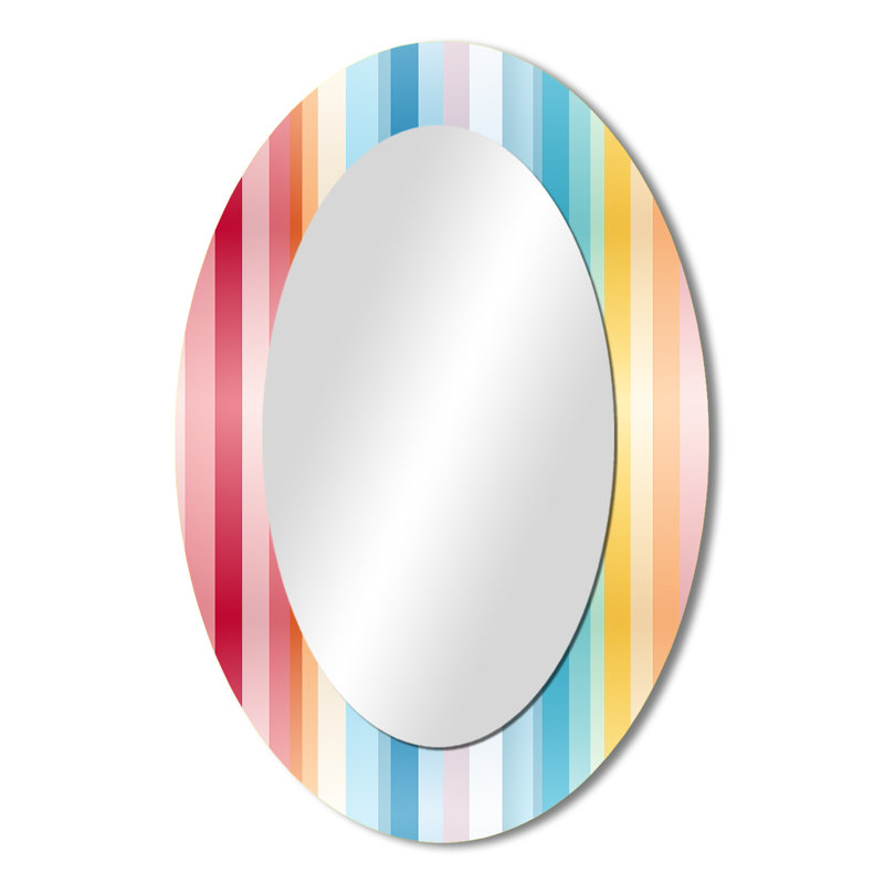 Motif rayé arc-en-ciel arc-en-ciel multicolore, H 36 po x l 24 po