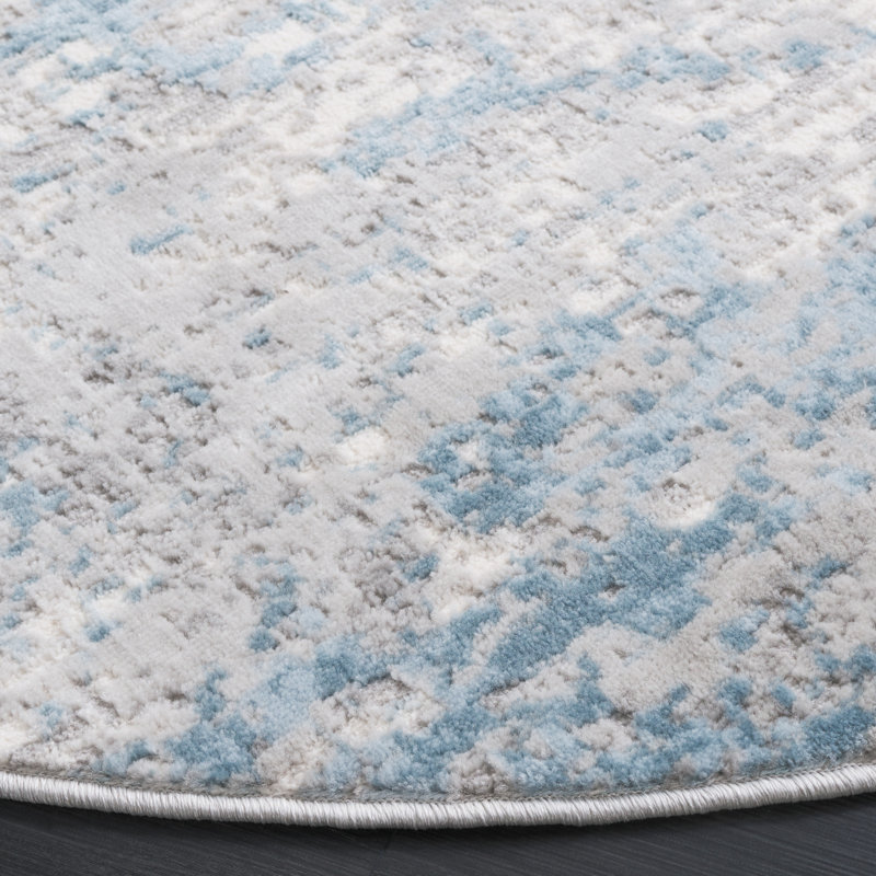 Tapis abstrait Dowlen Performance, Rond 6 pi 7 po