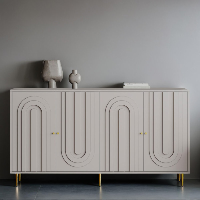 Console de 60 po pour le couloir, Gris