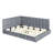 Full Size Upholstered Daybed/ In Gray Velvet, Mid-Century Modern Style, Wood Frame With Reinforced Slat Support Velvet Size Bed, Gracefulness, Slats For Home Comfort And Functionality
