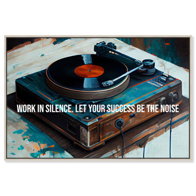 Turntable Success Canvas Modern Mancave Art Prints by Notoriart
