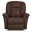Fauteuil inclinable manuel berçant en cuir Jasper-116789317