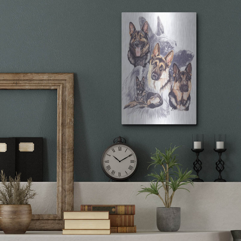 «German Shepard» par Barbara Keith, H 16 po x l 12 po