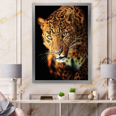 Portrait d'un léopard - reproduction sur toile