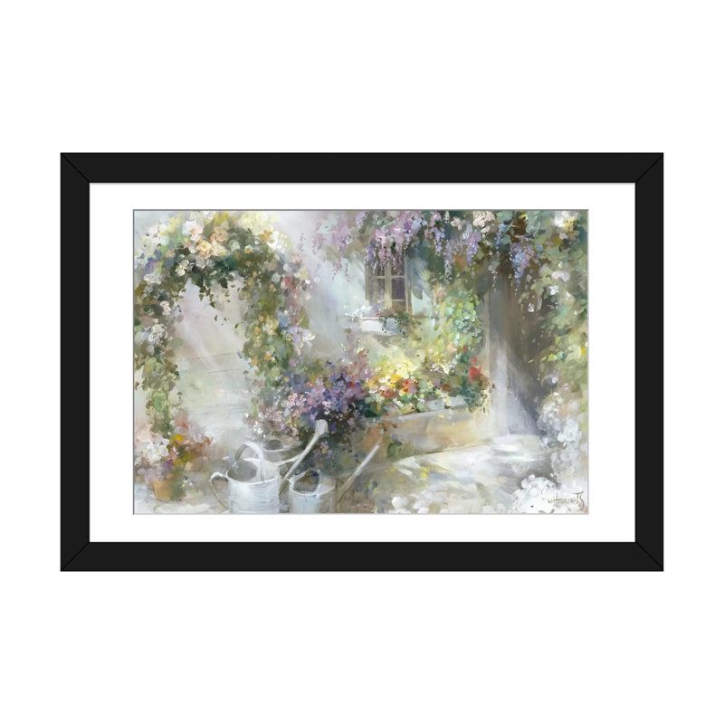 « matinée aube », reproduction sur toile, H 24 po x l 32 po x P 1 po, Papier d'art encadré noir, Blanc