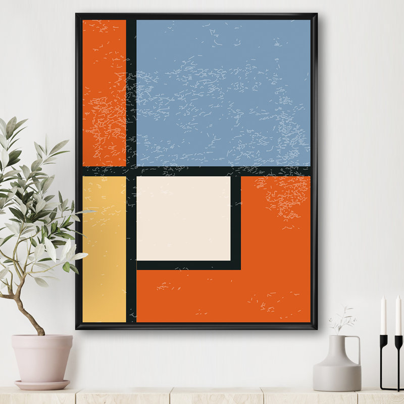 «Minimal Geometric Compositions of Elementary Forms XXIX - Floater Frame», impression sur toile, H 46 po x l 36 po x 1,5 po