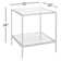 Kayce Glass End Table