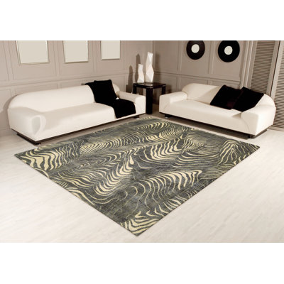 Cochrun Viscose Abstract Indoor Rug