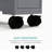 Gray Bathroom Rolling Cabinet With Storage Options 6.25" Wide Shelf