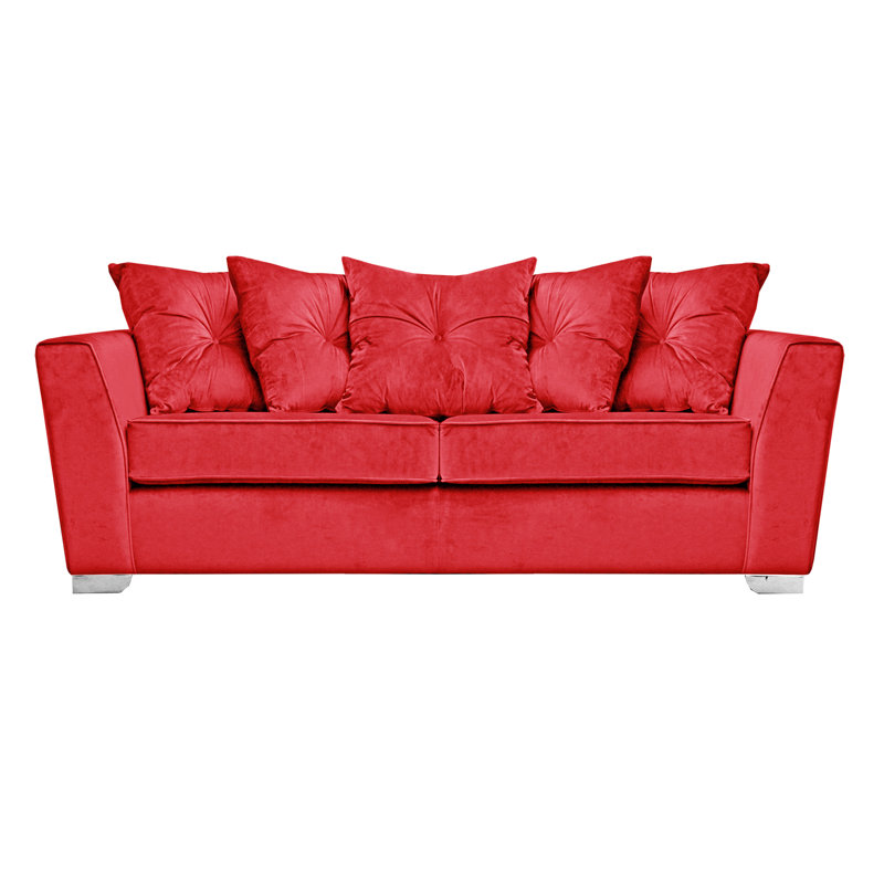 Quade Sofa, 3, Fuchsia