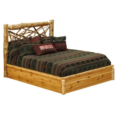 Lit plateforme Fireside Lodge Cedar Log