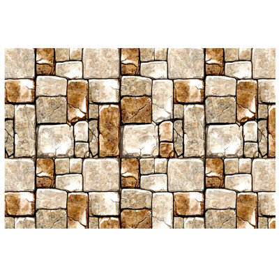 Marble-Inspired Indoor/Outdoor Area Rug with Non-Slip Rubber Backing, Machine Washable Polyester Carpet