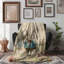 Symphonie de jardin kaléidoscope - couverture en sherpa de qualité supérieure - reproduction d'art luxueuse-97350010
