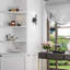 Dudden Steel Candle Wall Light