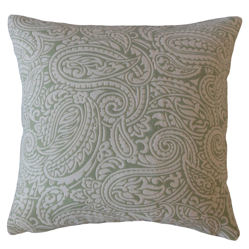 Coussin Halia, 24 po x 24 po, Coussin décoratif, Vert