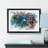 Hammerhead Shark in Abstract - Picture Frame Painting Print-55738098-55738099