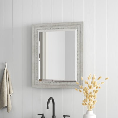 Miroir de coiffeuse rustique biseauté