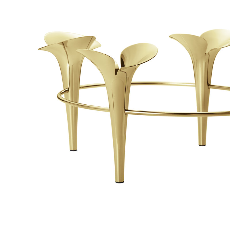 BLOOM Taper Candleholder, Gold