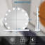 Makeup Mirror with 3 Color Lights, Vanity mirror with 12 dimmable LED Bulb, Large Light Round Mirror-117671740