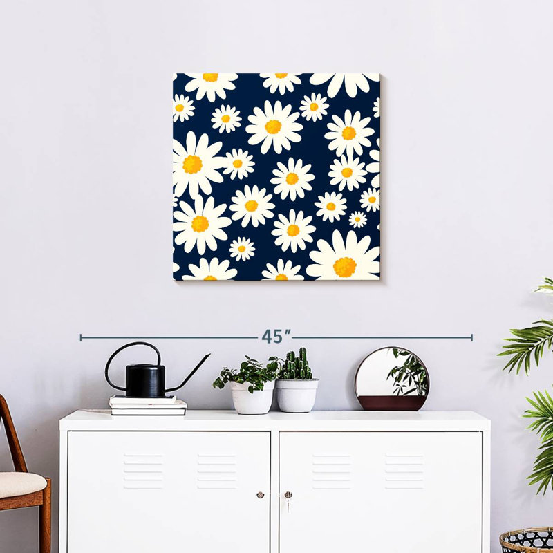 Arney Daisy Pattern, 24" H x 24" W