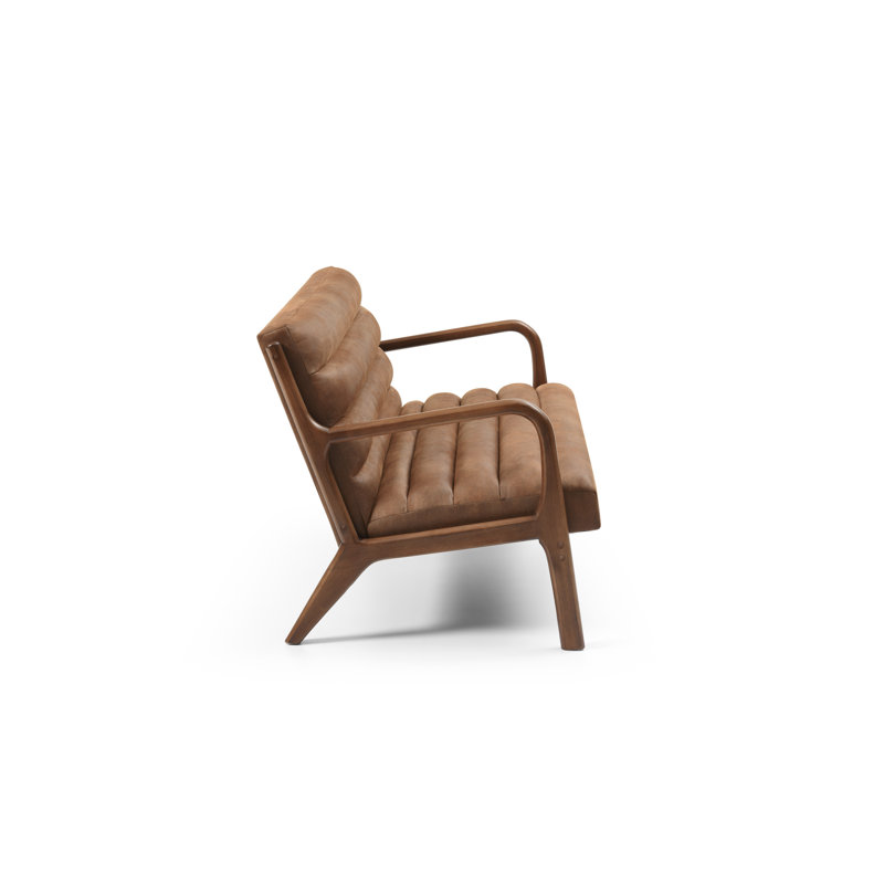 Hayle 2 Seater Faux Leather Loveseat