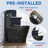 Elongated One Piece Toilet with Comfort Seat Height 17.3", Power Dual Flush 0.8/1.28 GPF and MAP 1000g-105968353