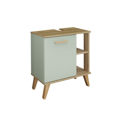 61cm Single Bathroom Vanity Base Only in Sage