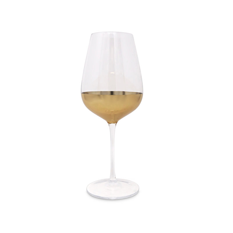 Ensemble de 6 verres à eau avec fond doré Ixchel