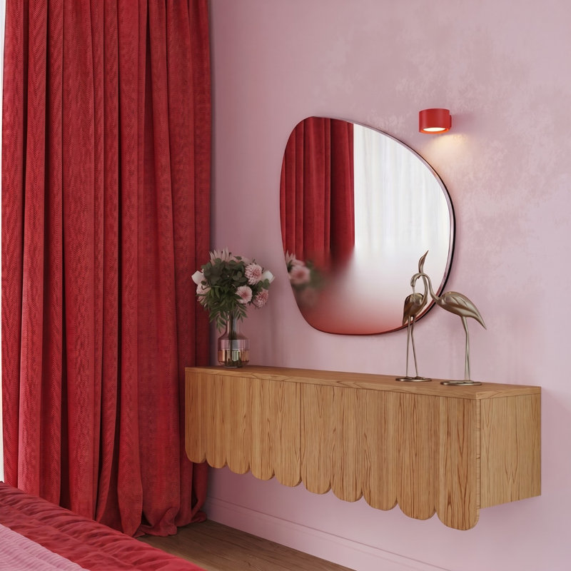 Wall lamp MODO 1 white Gx53, Red