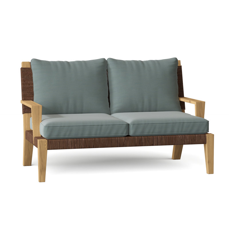 Hadley Outdoor 2 - Seat Loveseat, Ash, Hadley Hemp