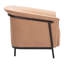 Fauteuil rembourré brun clair Gracie Mills