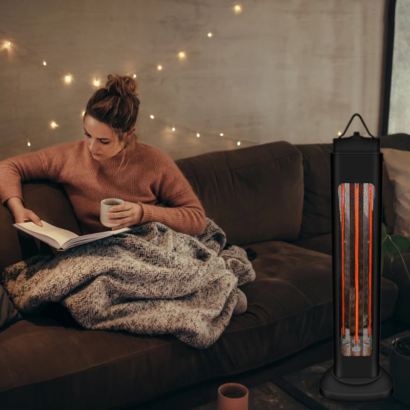 Belfry Heating Freya 1200W 10 BTU Electric High Efficiency Compact Space Heater with Adjustable Thermostat