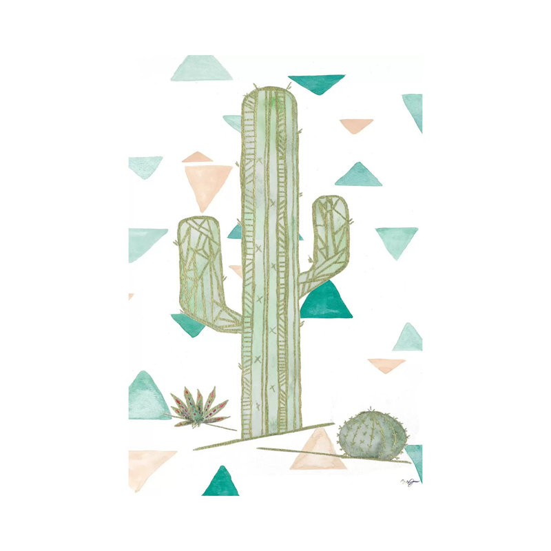 Desert Cactus 1 Piece Wrapped Canvas Painting, 101.6 cm H x 66.04 cm W x 1.91 cm D