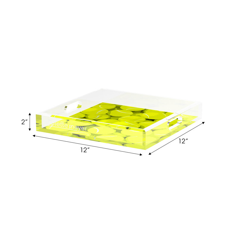 Decorative Tray, 2" H x 12" W x 12" D