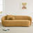 Heidemaria 89'' Boucle Upholstered Curved Sofa-1880599743