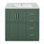 Meuble-lavabo 30 po avec lavabo en céramique