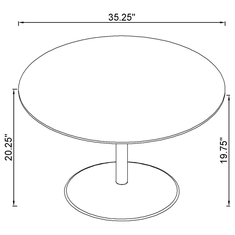 Ensemble de table basse et de table de bout Venito, 2 pièces: table de bout, table basse