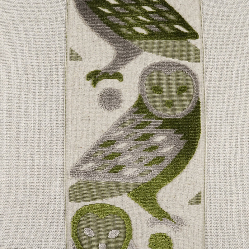 Otus Square Pillow Cover & Insert, Kiwi, Square 22"