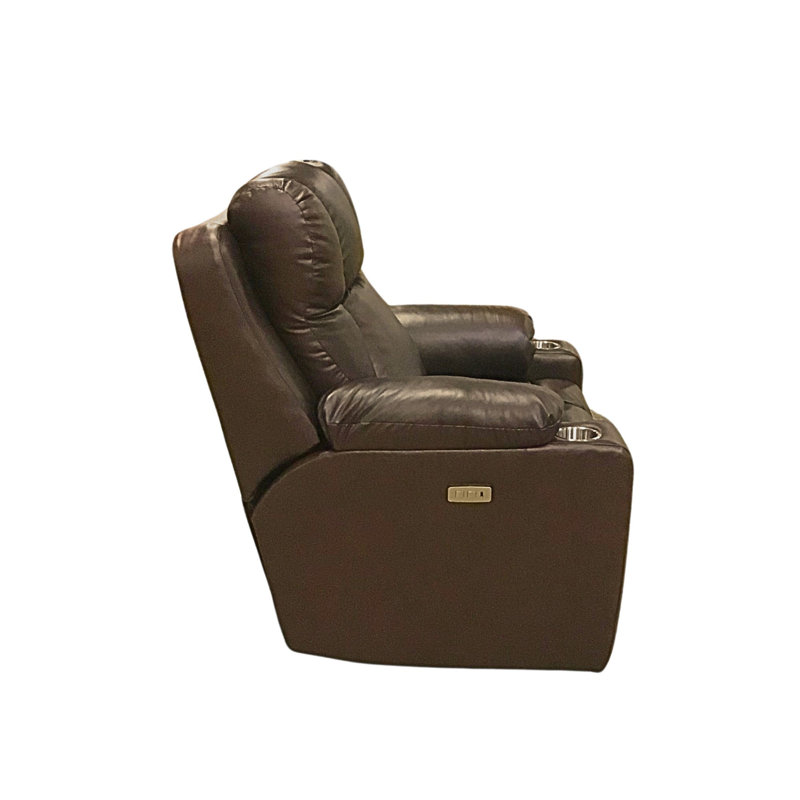 Challenger Dual Power Leather Wall Recliner