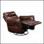 Luxueux fauteuil inclinable pivotant en cuir fleur avec structure en bois massif et mousse haute densité pour un confort ultime-2139973981