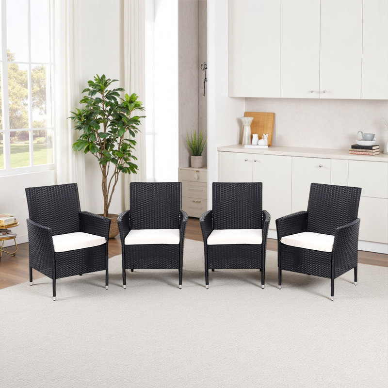 Outdoor Patio Dining Armchair with Cushion