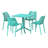 4-Person Outdoor Square Dining Set-1803354439